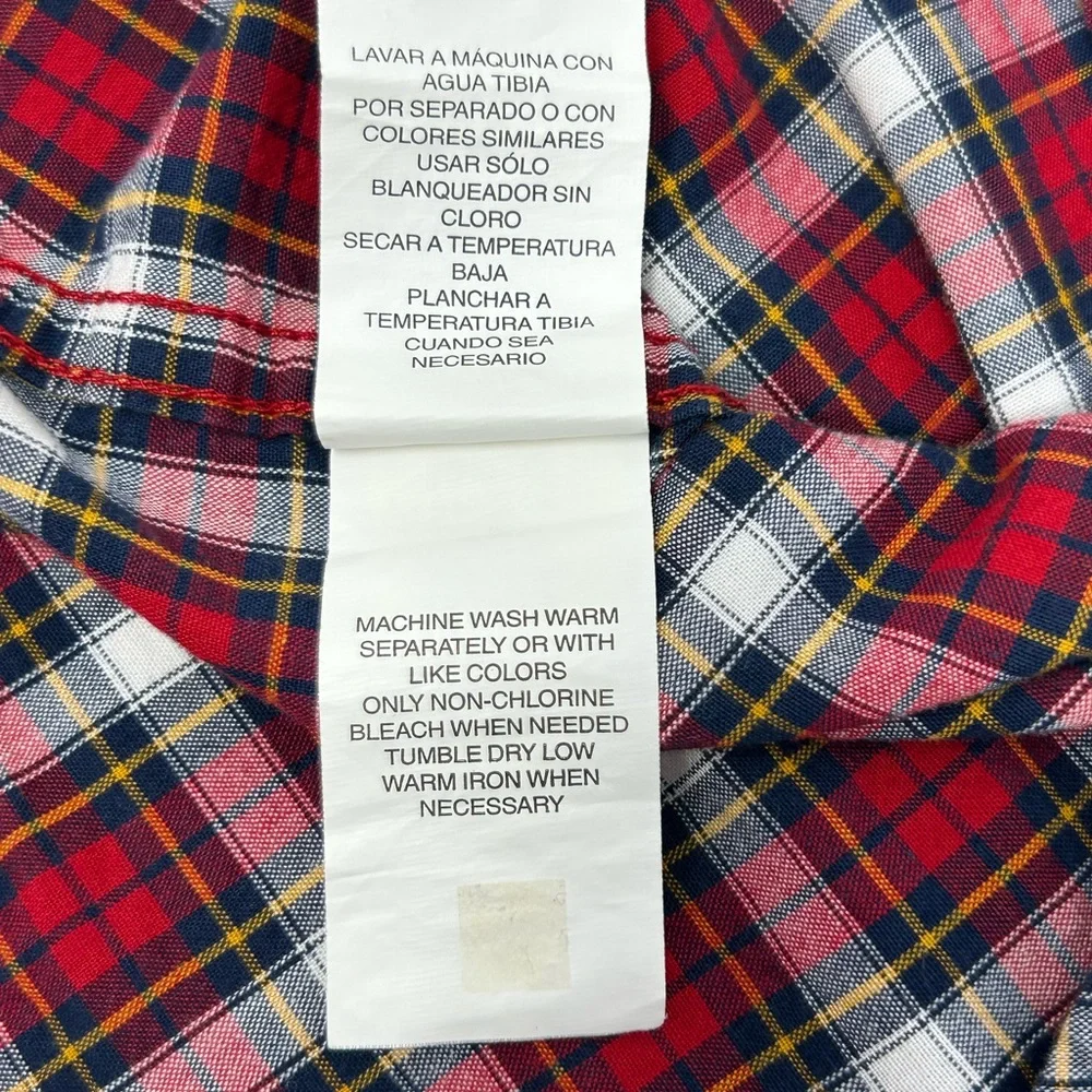 The Children’s Place Red‎ Black White Plaid Boys 3T Long Sleeve Shirt